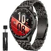Rongep [Prestige Steell] Huawei ile Uyumlu 22mm Kordon GT7/GT7 Pro/GT6/6 Pro/Runner 2/GT5/5 Pro/GT4/GT3 46mm i&ccedil;in Katlanır To