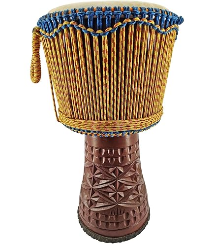 60cm professional djembe drum bongo drum bush drum percussion motif elephant Africa style - (very good drum for the discerning drummer
