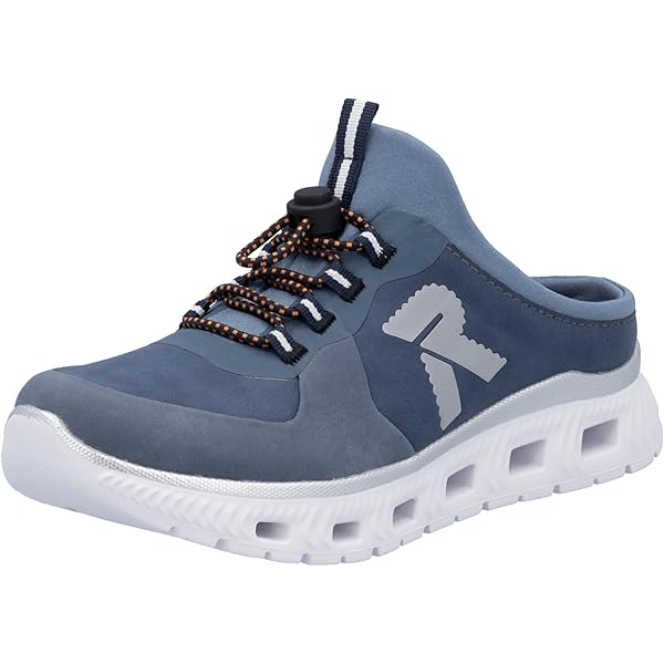 Rieker Dames Low-Top Sneaker N4210, vrouwen lage schoenen, blauw 14, 39 EU
