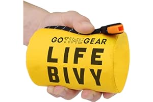 Go Time Gear Life Bivy - Saco de dormir térmico de supervivencia de emergencia, uso como saco de dormir de emergencia, manta de emergencia de Mylar