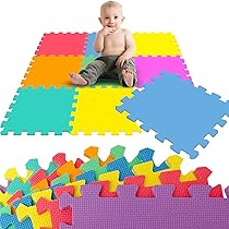 Tappeto Puzzle In Schiuma EVA Per Bambini - 20 Piastrelle Colorate 30x30 Cm Per Cameretta - Foto 4