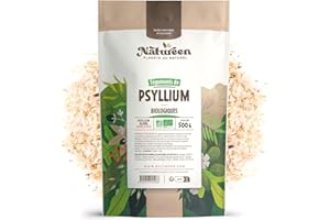 PLANÈTE AU NATUREL Psyllium Bio Blond 500 gr - (Téguments) - 99% de pureté - Riche en Fibre