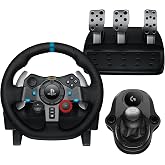 Logitech G G29 SE Driving Force Racing Wheel and Pedals, Force Feedback, Real Leather Driving Force Shifter - Sim Steering Wh