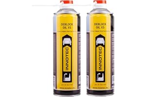 MP PRODUKT 2 Stück Innotec Deblock Oil XS Extrem - Starker Rostlöser - schnelle Wirkung - Langzeitkriechwirkung - Mischung aus schnellen Rostlösern und Schmiermitteln- Rostlöser Innotec Spraydose 500ml