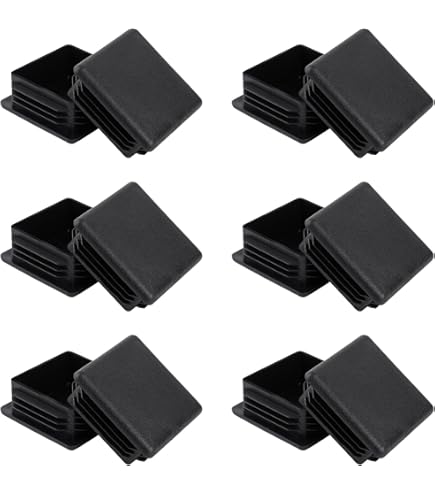 Lamellenstop 60 x 60 mm voor vierkante buis, 4 stuks vierkante