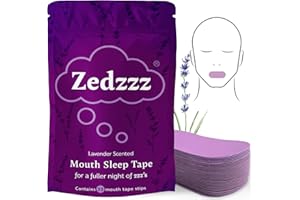 ZEDZZZ SLEEP Zedzzz Lavender Scented Mouth Tape for Sleeping (35 Strips) | Anti Snoring Aid for Men & Women | 5+ Weeks of Sleep Tape | Sleep Aid | Anti Snoring Mouth Tape | Lavender Scented Mouth Tape for Sleeping