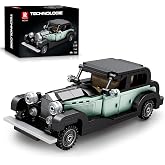 Reobrix 811 Bentley 8 Litre Yapı Taşları Seti, 1:24 &Ouml;l&ccedil;ekli Model Ara&ccedil; Kiti Teşhir ve Koleksiyon i&ccedil;in, Vintage Araba Yapı Oyu