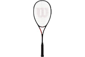 Wilson Raquette de Squash, Pro Staff CV, Unisexe, Poids en tête, Noir/Rouge, WR009510H0