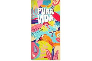 Legami - Telo Mare Leggero, Telo Mare in Microfibra, Salvietta da Spiaggia Compatta, Antisabbia, Asciugatura Rapida, Ultra Assorbente, Asciugamano Salvaspazio, 85 x 180 cm, Pura Vida