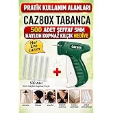 Caz T&uuml;rban Gelinlik Tabancası 80x Ve 500 Adet 5 Soket 5mm Naylon Kıl&ccedil;ık | 500 Adet Kıl&ccedil;ık, 5 Soket, Naylon Malzeme