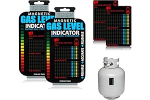 DELAESI 4 Pcs Magnetic Gas Bottle Level Indicator Reusable Gas Level Indicator for Gas Bottles Magnetic Gas Cylinder Tool for Propane Butane LPG Fuel for Caravan Motorhome Camping Travel Home Kitchen