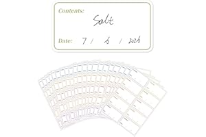 FIHODONE Lot de 200 Étiquettes Autocollantes Pour Bocaux à Confiture, Congélation, Pots à Épices, Boîtes (60 x 30 mm)