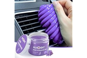 ALIOBC 160g Gel Detergente per Auto, Kit di Pulizia Auto Gel, per Presa D'aria Automatica, Detergente per Tastiere e Fotocamere (Viola)