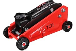SIXTOL SX JACK SUV 2,5T | Cric idraulico carrellato per SUV e veicoli alti | Portata 2,5 tonnellate | In valigetta