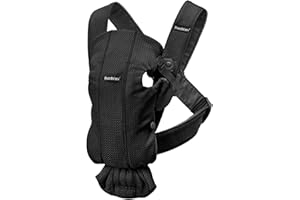 BabyBjörn Marsupio Mini Mesh 3D, Nero