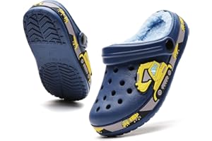 CERYTHRINA Fleece-Futter Clogs Kinder Gefüttert Hausschuhe Jungen Mädchen Winter Plüsch Lined Pantoletten Warme Gartenclogs