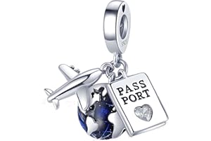 JCALEYDO Charm, Plata de Ley 925, Compatible con Pulsera Pandora