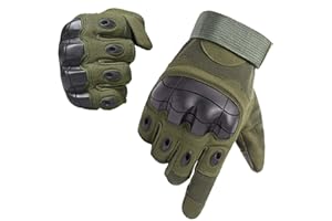 ARTOP Gants Militaires Combat Tactiques pour Hommes, Gants Sport Eté pour Moto Motocross Scooter Cyclisme de Protection Anti-Coupe