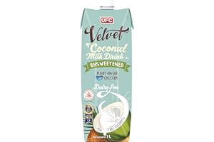 UFC REFRESH UFC Velvet Coconut Milk - Unsweetend | 99% Coconut, Plant Based Calcium, Vegan, Dairy Free, Ambient Storage | 1L x 6