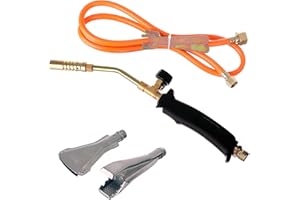 TC TECHNIC Palnik gazowy, lutownica, podgrzewanie, 3 dysze, wąż 1,5 m