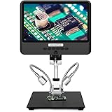 Andonstar AD208 Coin Microscope with 8.5 Inch Screen 260X LCD Lab Handheld USB Digital Microscopes for PCB Repair Soldering C