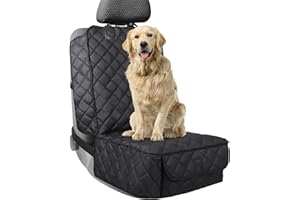 ‎YUNXANIW YUNXANIW Auto-Vordersitzbezug für Hunde, Gesteppter & Strapazierfähig Hundesitzbezug,Sitzbezug des Autos für Haustier, Alle Abdeckung wasserdichter Hundesitzbezug(Auto, LKW, SUV) (Front Dog Car Seat)