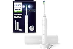Philips Sonicare 5500 Electric Toothbrush, Sonic Toothbrush with 2 Modes, Pressure Alert, EasyStart, SmarTimer and BrushPacer, White, Model HX7110/02 [New Technology]