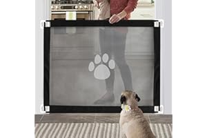 Namsan Hunde Türschutzgitter Abschließbar Hundeschutzgitter Treppenschutzgitter Absperrgitter für Haustier, 80cm x 100cm