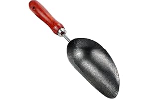 KUNJOCY Hand Garden Spade, Garden Scoop Soil Trowel Garden Scoop Soil Shovel Spoons Hand Gardening Scoop Stainless Steel Gardening Scoop for Soil, Fertilizer, Feed Scoop (1)
