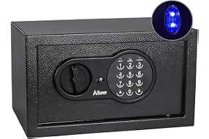 Aliame Safe Box, Size 31x20x18cm With Induction LED Light, Electronic Digital Security Safe with Steel Construction for Homes, Hotels, Offices
