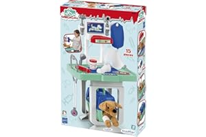 Jouets Ecoiffier - 1908 - Le Centre Vétérinaire Vendu avec Peluche – Jeu D'imitation – Dès 18 Mois – Fabriqué en France