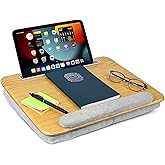 TEKLABB Medium Lap Desk Pillow | Wooden Laptop Stand | Portable Lap Desk for Home, Office, and Travel Comfortable workspace f