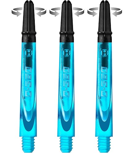 Tiges Carbone Harrows Tiges Fléchettes Harrows Carbone - Lot De 9 - 3 Tailles - Noir Midi Tiges