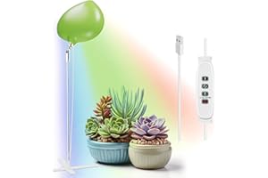 Diivoo Grow Lights for Indoor Plants，Full Spectrum LED Plant Light with Tinting Mode & Sunlight Mode, Plant Lamp with Timer & Dimmable Brightness for Succulent Plants