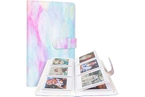 HIYQIN 96 Tasche - Mini Album Fotografico Compatible con Fujifilm Instax Mini Instant Film (54 x 86 mm) / Polaroid Zink Photo Paper (50 X 76 mm) / Kodak Zink Photo Paper (53 X 86 mm) - MHPP