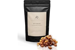 ‎INCENSERA Myrrhe Räucherharz 50g – Hochwertiges Myrrhe Harz zum Räuchern | Naturreines Baumharz & Räucherwerk für Rituale, Meditation & Entspannung