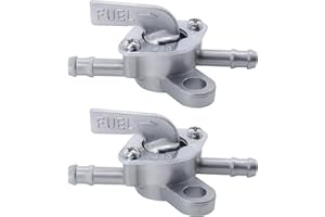 ‎HISPORTS HISports Universal Benzinhahn Schalter 6mm Kraftstofftank Schaltventil-mit Schließfunktion Kompatibel mit Moped Mofa Motorrad Quad 2 Stück