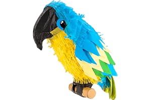 Goodtimes Pinata Papagei in Blau 28cm hoch Partyspiel Zum Befüllen mit Süßigkeiten und zerschlagen Als Geschenkidee für Geburtstag Hochzeit JGA