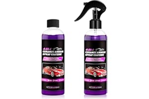 NUEDSFXO 4 in 1 Ceramic Car Coating Spray, Car Scratch Repair Spray, 100ml Waterless Car Wash and Wax Spray, Car Wax Polish Spray for Motorcycles, Cars Cleaning, High Protection&Quick (2PC)