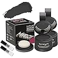 MIFELOY 2 Set Root Cover Up Powder, Black, Touch Up Hair Color for Grey, Instantly Coverage Dye for Thinning Grays Hairline, Roots Concealer for Beard Line Eyebrow, Shadow Conceals Hair Loss