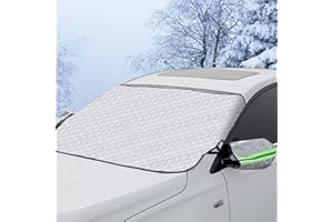 VASTSEA Copertura del Parabrezza Dell'auto, Parasole per la Parabrezza Anteriore, Copertura del Finestrino Dell'auto, Ripiegabile per Evitare i Raggi del Sole, Applica a per Auto SUV Furgoni(D'argento)