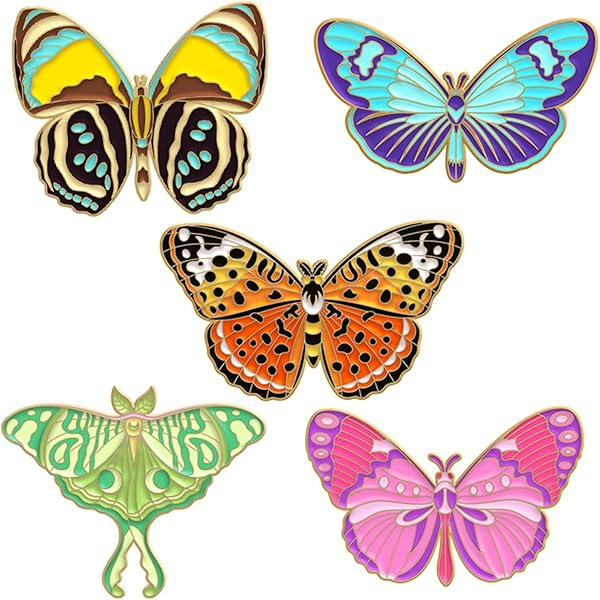 8 Spille A Farfalla Con Strass E Perle - Per Abiti, Borse, Cappelli E Accessori