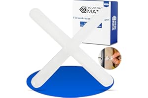 YOUR DAY MATE Croisillons de carrelage, 2 mm d'épaisseur, 1000x, Joints croisés pour un espacement régulier lors de la pose de carreaux, Les entretoises de joints croisés peuvent être jointoyées, 1000 x tile cross