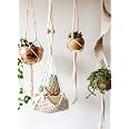 Makramee-Pflanzenhänger Aus Baumwolle – Handgewebt, Verschiedene Längen, Boho-Style