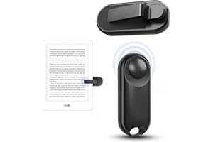 DATAFY RF Remote Control Page Turner for Kindle Paperwhite Kobo eReaders Camera Remote Shutter, Wireless Page Turner for iPhone ipad Android Tablets Reading Novels (Black)