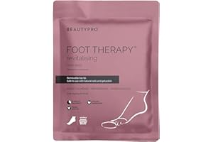 BEAUTYPRO FOOT THERAPY Intensely Moisturising Foot Mask Collagen Salicylic Acid & Argan Oil Natural Nourishing Foot Socks Removeable Toe Tips Vegan Treatment For Dry Feet Multi Award Winning Brand