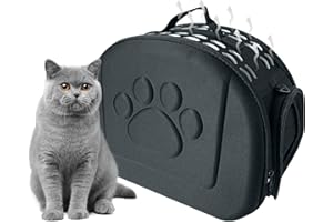 YATOSEEN Trasportino per Cani e Gatti, Borsa per Cani Piccola Taglia, Borsa da Viaggio Portatile e Pieghevole, Trasportino Morbido per Animali Domestici per Cani Picclo Gatto Coniglio