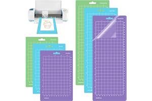 RISVOWO 6 Pièces Tapis de Découpe pour Cricut Joy, Rechange Accessoires pour Tapis Cricut Joy, 4,5"x12" (30,5 cm x 11,4 cm) 4,5"x6,5" (16,5 cm x 11,4 cm) Antidérapant et Durable Tapis de Découpe