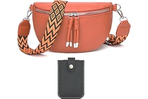 Atgbiem Marsupio Donna Elegante Pelle Borsa Tracolla Donna Piccola Borsetta Grigio Scuro Con Slot Per Carte Di Credito