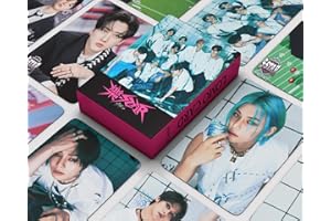 SKLTN 55Pcs Stray Kids Photocards 樂- STAR Stray Kids Nouvel Album Cards Stray Kids Felix Mini Merch Photo Cards Stray Kids Poster Lomo Cards Cadeau per i fan